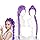 Clwyysjf Demon Hunters Costume Rumi Wigs Cosplay Girl, Anime Mira Zoey Costume Wigs for Girl,Purple Braid Wig Halloween Cosplay Props