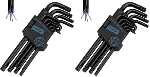Image of DISEN 9 Pieces Torx Star Allen Wrench Set (Pack of 2)