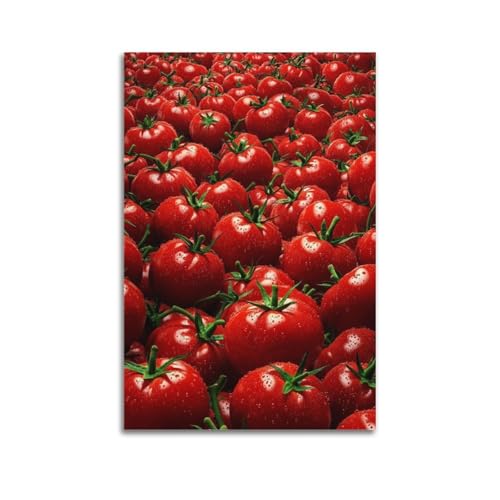 Poster tomates rouges ZHOUKEG 60x90cm decoration murale moderne