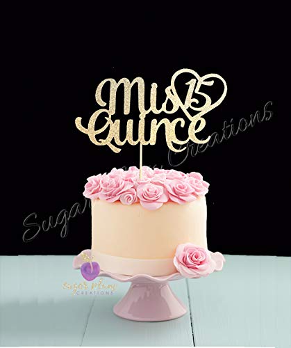 Mis Quince Cake Topper