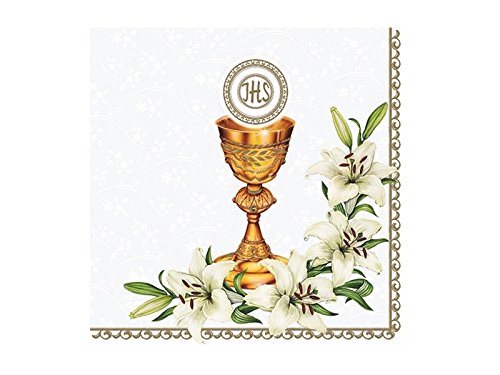 Preisvergleich Produktbild MAKI Servietten zur Kommunion Konfirmation Kelch SV0017