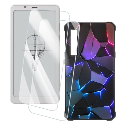 OAGELIM 2�Z�b�g �X�N���[���v���e�N�^�[ + �P�[�X Onyx Boox Palma 1 (6.13 �C���`) �Ƃ̌݊������� �A�[�e�B�X�e�B�b�N�J�X�^���v�����g�J�o�[�Ƌ����K���X�t�B���� �X�N���b�`�h�~ (�􂯖�)