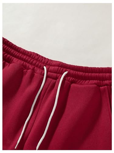 GORGLITTER Men's Graphic Baggy Sweatpants Y2K Bear Print Wide Leg Casual Workout Pants Athletic Uncuffed Trousers4