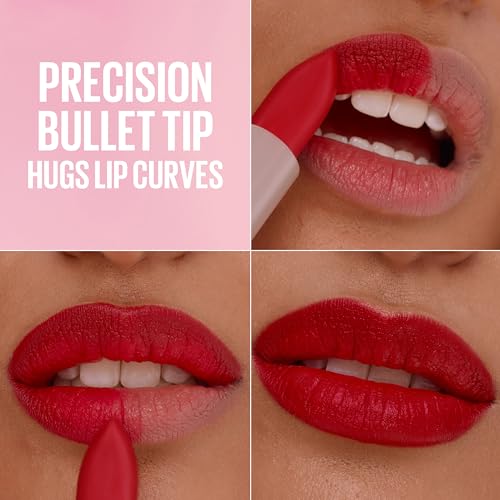 Image of MAYBELLINE Serum Lipstick, Hydrating Lip Makeup with 8HRs of Lip Plumping Moisture with Hyaluronic Acid + Oil Blend, Avenue A (Deep Chocolate Brown Matte)