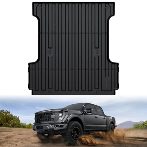 LASFIT 5.5ft Bed Mat for Ford F-150 2015-2023| F150 Lightning 2022 2023 67.1 Trcuk Bed Box Liner TPE All Weather Protector Durable & Easy Clean-Not Fit for Drop in Bedlienr