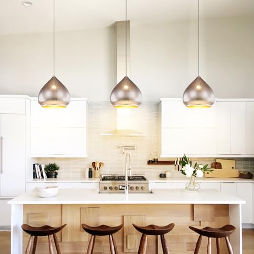 Image of Moroccan Silver Hanging Light Rustic Metal Pendant Light