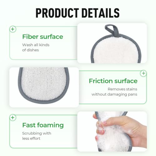 Image of Multifunctional Double Wire Dishwashing Rags, 2026 New Multipurpose Sponge, Durable Cleaning Cloth for Home Kitchen,Dish Sponge for Kitchen Cleaning, Reusable Cleaning Pad for Families (15)