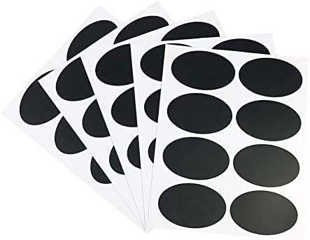 Kesote Tafel Etiketten Set - 128 Stück Schwarze Aufkleber Mit Kreidemarker