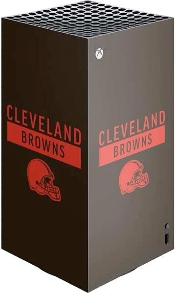 Skinit Decal Gaming Skin Compatible with Xbox Series X Digital Edition Console - Officially Licensed NFL Cleveland Browns Brown Performance Series Design