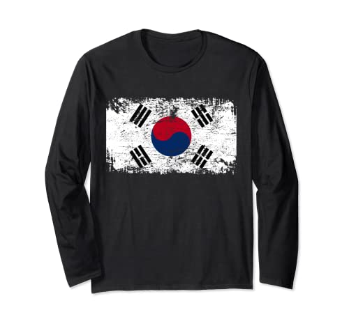 SOUTH KOREA Flag Vintage | Men Women Kids | SOUTH KOREA Long Sleeve T-Shirt