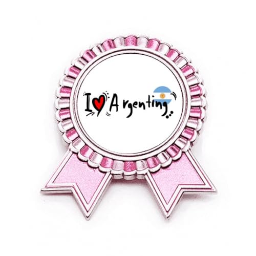 Broche drapeau I Love Argentine pour sublimer vos vestes et tenues de voyage