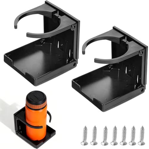 Materiale resistente alla corrosione: i portabevande regolabili, chiamati anche portabicchieri da barca, sono realizzati in plastica di alta qualità, resistenti all'usura, impermeabili, di lunga durata, per prevenire la corrosione in ambienti marini, barche, navi, crociere.