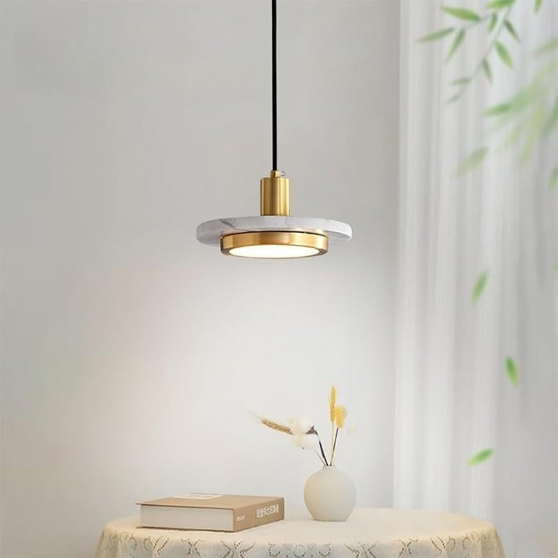 Lampe suspendue orbiculaire créative en marbre véritable style scandinave - 3
