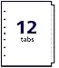 Avery A-Z Dividers, 12-Tab Set, 8-1/2