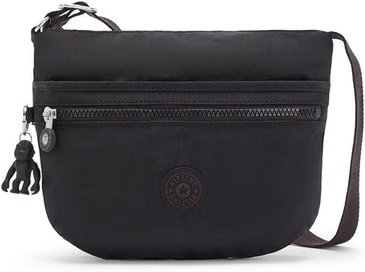 Kipling ARTO Borsa A Tracolla Donna - Stampa Arte Floreale, Leggera, In Poliestere Riciclato, Con Scimmietta