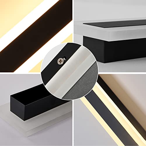 ZTWLEED LED Outdoor Wall Lights,16W Dimmable Wall Lamp with Remote Control,3000K/4000K/6000K,Waterproof Exterior Acrylic Long Outdoor Wall Light for Garden Villa Porch Terraces Garage,80CM - Image 4