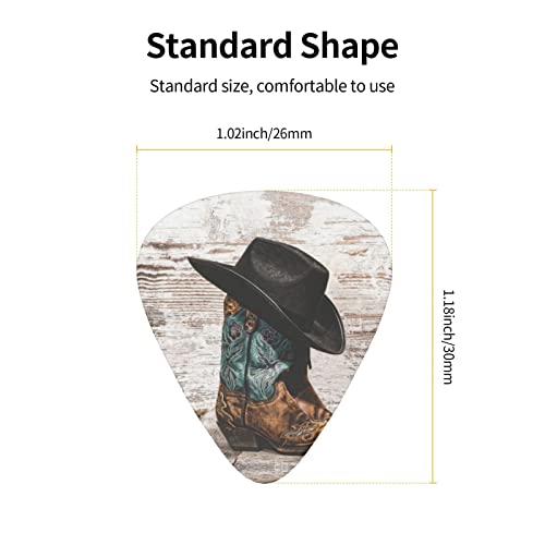 Ensemble de 12 médiators de guitare avec chapeau de cow-boy et bottes pour guitare acoustique, guitare électrique… - Les Beatles, Paul McCartney, John Lennon, RIngo Starr, George Harrison Ensemble de 12 médiators de guitare avec chapeau de cow-boy et bottes pour guitare acoustique, guitare électrique… – Image 5