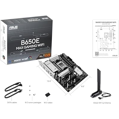 MICRO CENTER AMD Ryzen 5 7600X CPU Processor Bundle with ASUS B650E MAX Gaming WiFi AM5 ATX Motherboard (DDR5, PCIe 5.0, 3X M.2, Wi-Fi 6E)