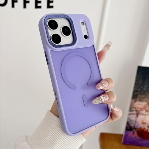 Coque iPhone 17 Pro Max violet clair silicone mat rigide - 2