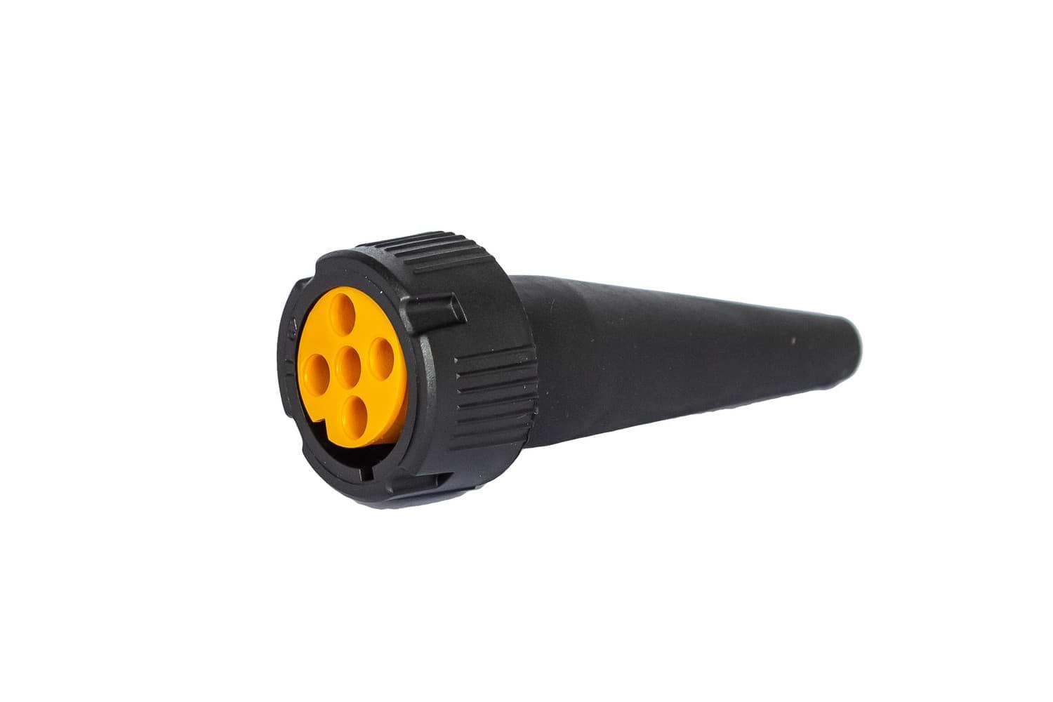 Set Connettori Baionetta 5-PIN Aspöck Femmina Giallo + Verde per Fanali Rimorchio 12V Kit Cablaggio Luci Sinistro e Destro Carrello Appendice Professionale