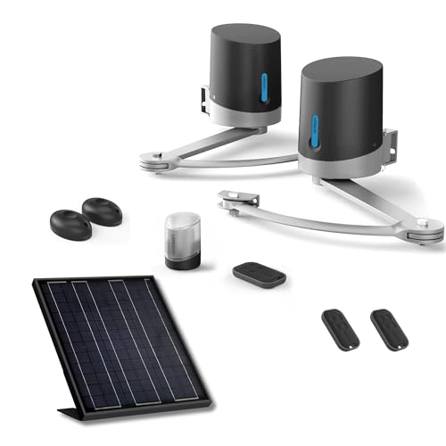 Avidsen - Motorisation pour Portail à battants Avidsen Orane SE + kit Solaire + 2 télécommandes supplémentaires (3 en Tout)