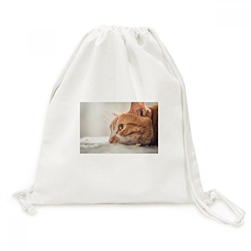 Sac cordon chat en toile pour ranger vos affaires sans vous encombrer