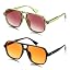 Transparent Green & Orange