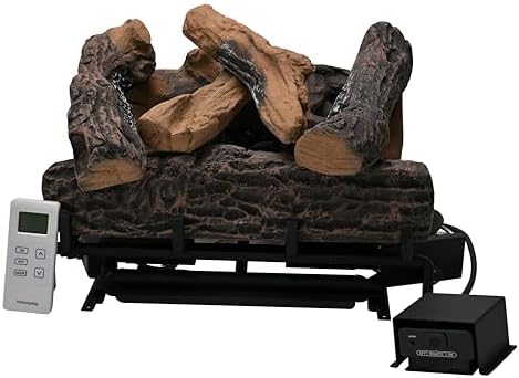 Natural Gas Log Heater Insights You Didn't Know You Needed 7 Americangaslogs 18-24 Inch Ventless Fireplace Logs Set with Remote Control, Only Used for Natural Gas,Heats up to (Natural Gas Fireplace Oak, 18Inch)