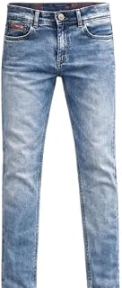 Mens Regular Fit Mid Rise Denim Dark Blue Stretchable Price In India