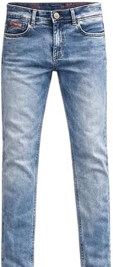 Mens Regular Fit Mid Rise Denim Dark Blue Stretchable