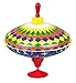 Produktbild Lena 52225 Bolz Brummkreisel Multicolor 19 cm, Schwungkreisel aus Blech, klassischer Pumpkreisel, Blechkreisel mit farbenfrohen Motiv, Kreisel mit Standfuss, Spielzeugkreisel für Kinder ab 18m+, bunt