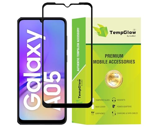 Image of Screen Protector for Samsung Galaxy A05 4G (Black) Tempered Glass Edge-to-Edge 6D Screen Guard With Installation Kit