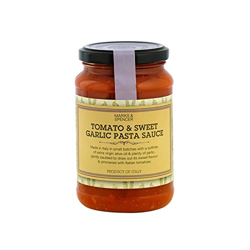 Marks & Spencer Tomato & Sweet Garlic Pasta Sauce 340g - (Marks & Spencer) �g�}�g���K�[���b�N�Â��p�X�^�\�[�X��340�O���� [���s�A���i]