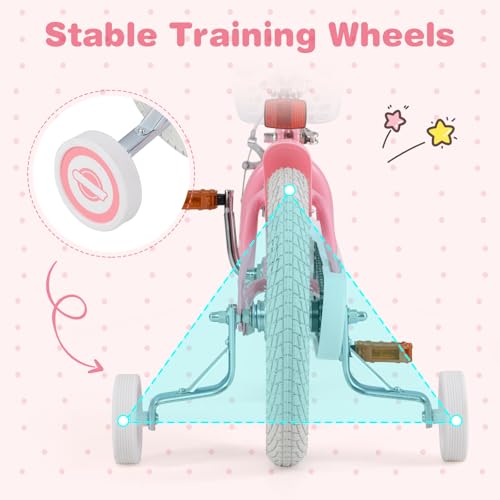 Image of BABY JOY Kids Bike, 12 14 16 18 20 Inch Boys Girls Bike w /Removable Basket