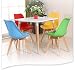 ArtDesign FR Silla Nórdica (Pack 4) - Silla Escandinava Blanca - Silla...