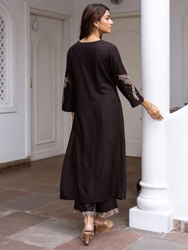 Image of INDO ERA Womens Viscose Rayon Printed Kurta Pant Set