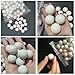 10, 20 Pieces White Hard Rubber Bounce Balls High Elasticity Round Spheres 10mm to 50mm Diameter for Training Exercise Industrial Vibrating Screens Durable Spring Balls(15mm-10pcs)