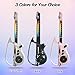 RedCrab Electric Guitar for Kids, Stringless Guitars with DJ Turntable, Bluetooth & Lights, Musical Instrument Toys for Kids Ages 3-5 5-9 9-12 as Birthday (Black)