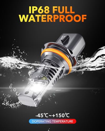Image of OXILAM 9007 /HB5 LED Bulbs 10X Ultra-Brighter 60,000LM Than Halogen, 3 Min Quick Install, 20 Years Lifespan, No Flicker, 99% Compatibility