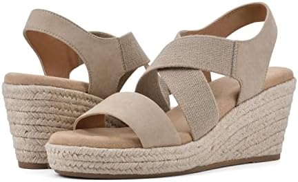 WHITE MOUNTAIN Women's Yanda Espadrille Platform Sandal, Sand/Fabric, 7.5 M | Image 1