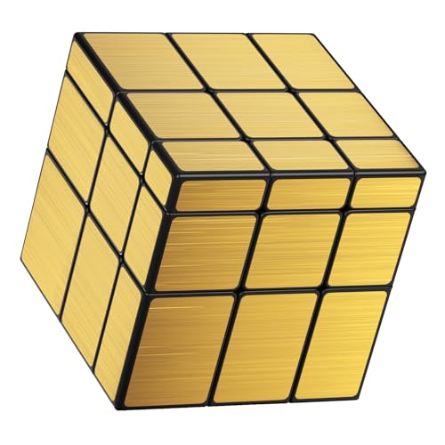 Vdealen Speed Cube Magique 3x3x3 Miroir Cube de Vitesse, Mirror Magic Cube Puzzle pour Débutants et Utilisateurs Avancés, Cadeau pour Enfants Les Adolescents...