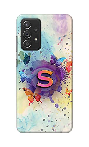 Image of PRINTFIDAA� Printed Hard Back Cover Case for Samsung Galaxy A52 | A52 5G | Samsung Galaxy A52s 5G Back Cover (Alphabet S) -2808