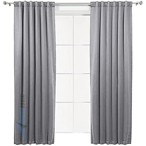 SuperDash Gray 1 Piece Noise Reducing Thermal Insulated Window Curtains Soundproofing Window Drapes SD1145 1.5 x 2.7 m Cover