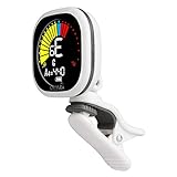 Cherub WST-675 USB Rechargeable Chromatic Tuner for Guitar Bass Ukulele Baritone with High Contrast Colorful Display