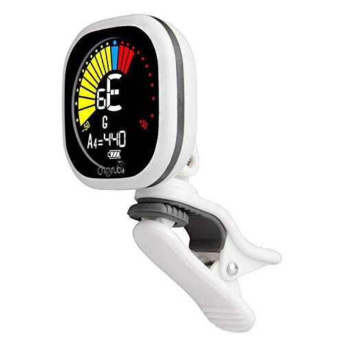 Cherub WST-675 USB Rechargeable Chromatic Tuner for Guitar Bass Ukulele Baritone with High Contrast Colorful Display