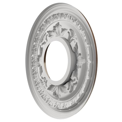 Image of Ekena Millwork 10 inchOD x 3 1 /2 inchID x 3 /4 inchP Baltimore Thermoformed PVC Ceiling Medallion (Fits Canopies up to 4 1 /4 inch), Metallic Copper