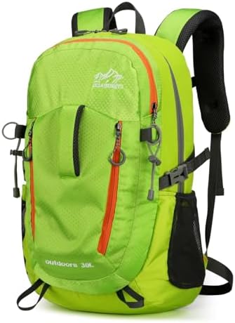 Waniki 30L Wanderrucksack Herren Damen Reiserucksack Wasserdicht Rucksack | Outdoor Trekkingrucksack Leicht Groß Rucksäcke Backpack Tagesrucksack für Wandern Radfahren Klettern Cam