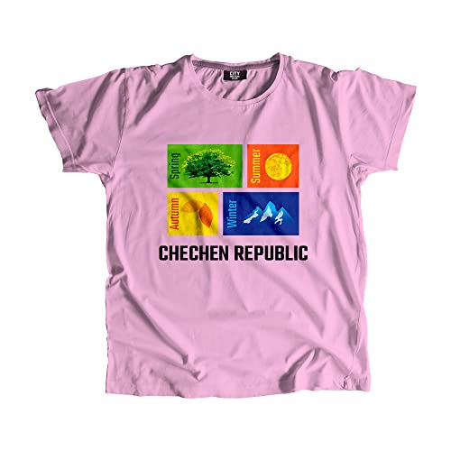 T-shirt unisexe rose Chechen Republic exprimez votre passion culturelle