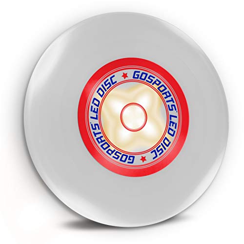 GoSports Ultimate Light Up Flying Disc, 175 Grams, with 4 LEDs - Multi