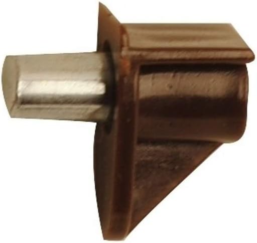onestopdiy 500 X Push In Fit Book Case Shelf Support Brown 5mm Peg NEW